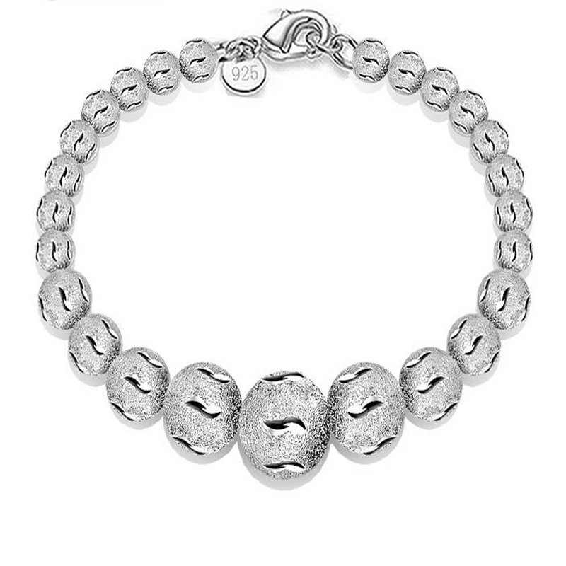 XIYANIKE New Arrival Big B 2017 Sterling Silver Hot Sale Sand Beads Bracelet For Women bracelets & bangles Pulseira VBS4008
XIYANIKE New Arrival Big B 2017 Sterling Silver Hot Sale Sand Beads Bracelet For Women bracelets & bangles Pulseira VBS4008