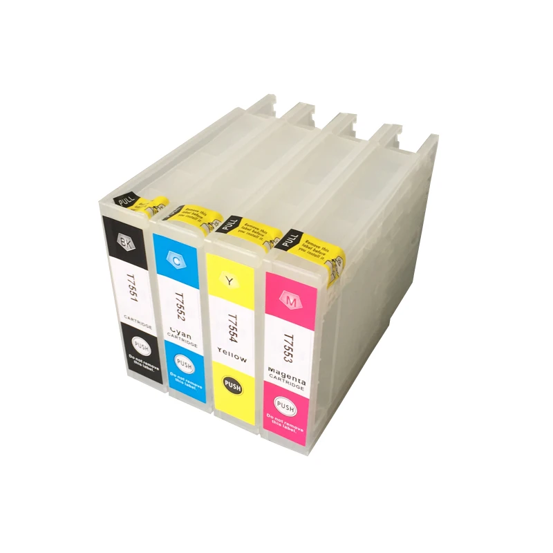 For Epson T7561XL T7562XL T7563XL T7564XL refill cartridges with auto reset chips Pro WF-8010DW WF-8090DW WF-8510DWF
For Epson T7561XL T7562XL T7563XL T7564XL refill cartridges with auto reset chips Pro WF-8010DW WF-8090DW WF-8510DWF