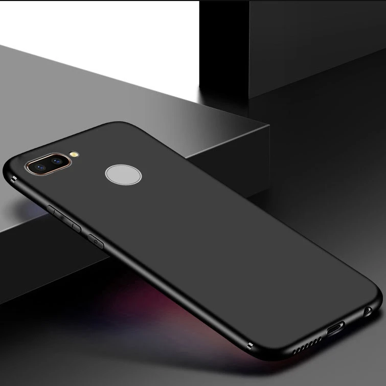 Huawei P Smart 5 65 дюймов Чехол ТПУ Мягкая силиконовая черная накладка на заднюю панель для телефона чехол 2017