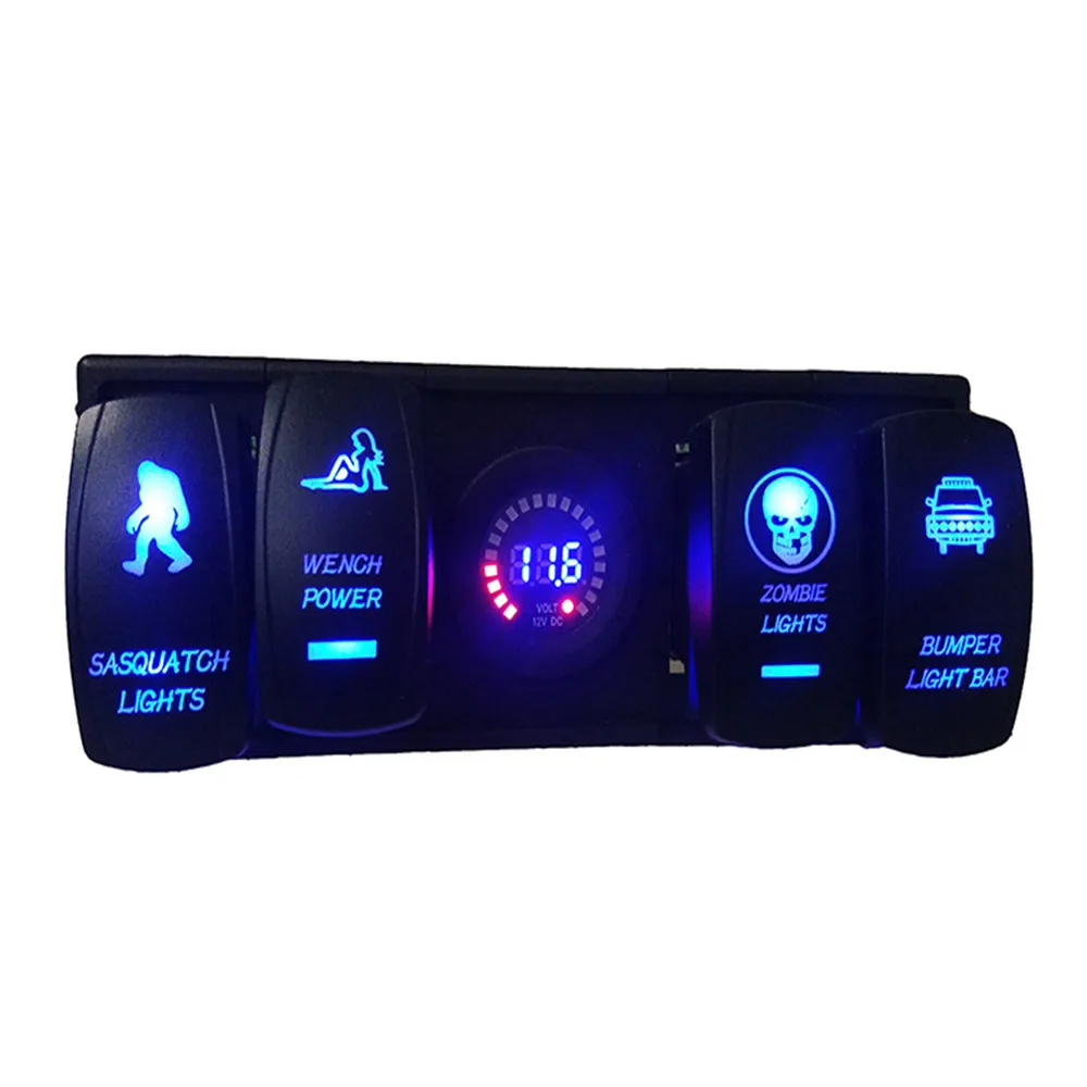 Universal Retrofit Modification Combination Rocker Switch Panel Fit For Jeep Wrangler With Housing Holder
Universal Retrofit Modification Combination Rocker Switch Panel Fit For Jeep Wrangler With Housing Holder