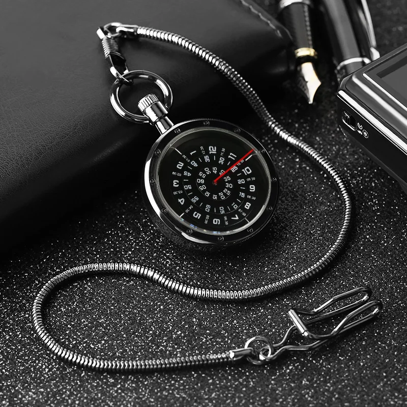 Retro Black Steampunk Open Face Turntable Design Quartz Pocket Watch Fob Pendant Clock Gifts for Men Women reloj de bolsillo
Retro Black Steampunk Open Face Turntable Design Quartz Pocket Watch Fob Pendant Clock Gifts for Men Women reloj de bolsillo