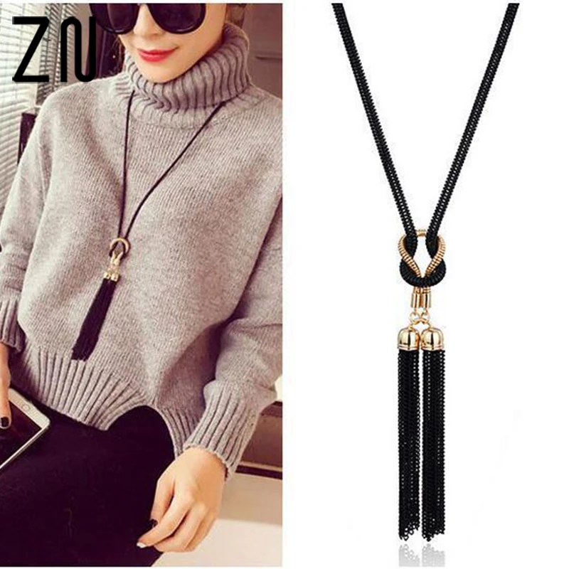 ZN New Korean Version Of The Simple Fashion Wild Fringed Long Necklace For Women Banquet Wedding
ZN New Korean Version Of The Simple Fashion Wild Fringed Long Necklace For Women Banquet Wedding