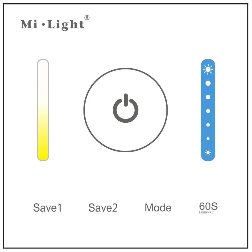 Mi light 12 V-24 V смарт-панель Led контроллер света Одноцветный или двухцветный CCT