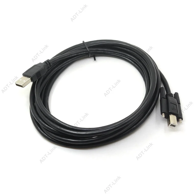 USB 2.0 Cable - A-Male to B-Male Cable Type B With Mount screws locking For Camera Machine Vision Industrial Camera
USB 2.0 Cable - A-Male to B-Male Cable Type B With Mount screws locking For Camera Machine Vision Industrial Camera