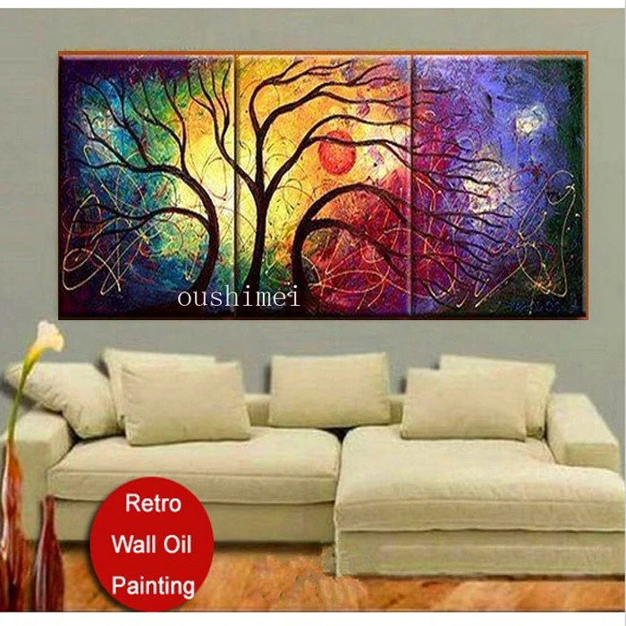 Handmade 3 Panels Free Shipping Sunrise Landscape Wall Painting Natural Scenery Decorative Art Picture Paint On Canvas Tree
Handmade 3 Panels Free Shipping Sunrise Landscape Wall Painting Natural Scenery Decorative Art Picture Paint On Canvas Tree