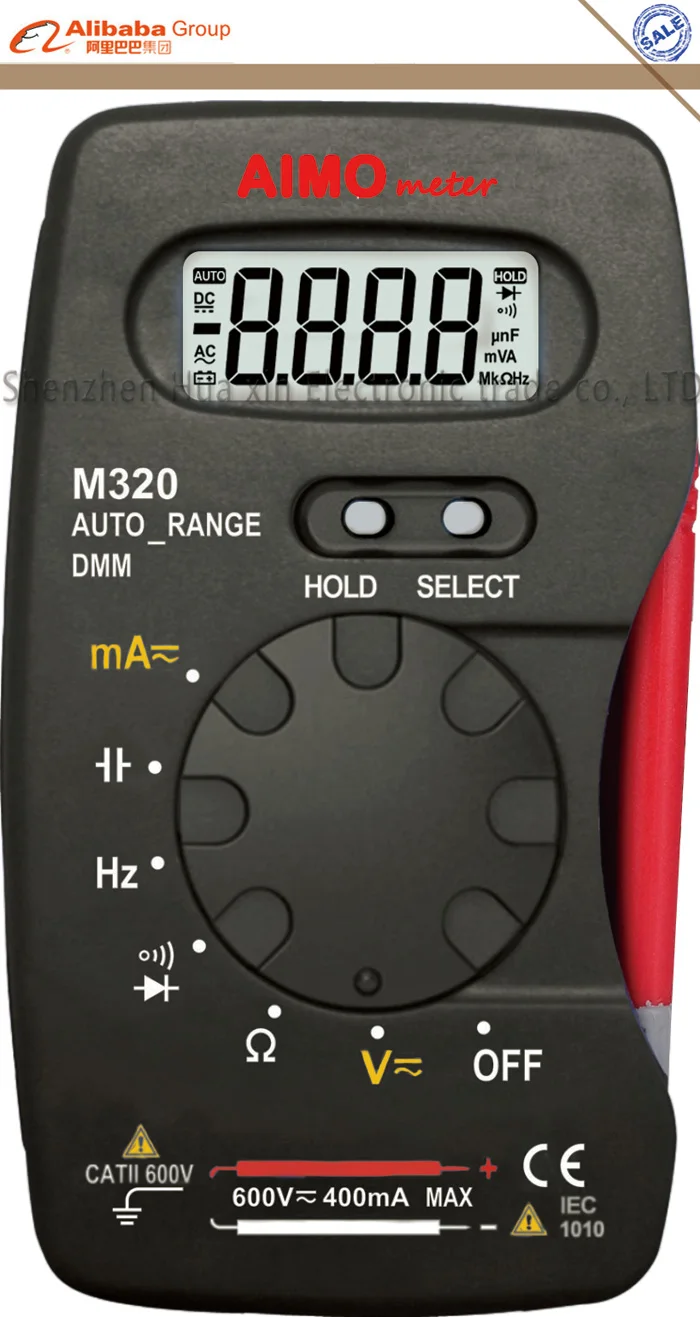 Фото Карманный цифровой мультиметр AIMO M320 с ЖК дисплеем|auto on off switch|auto refrigeratorauto parking |