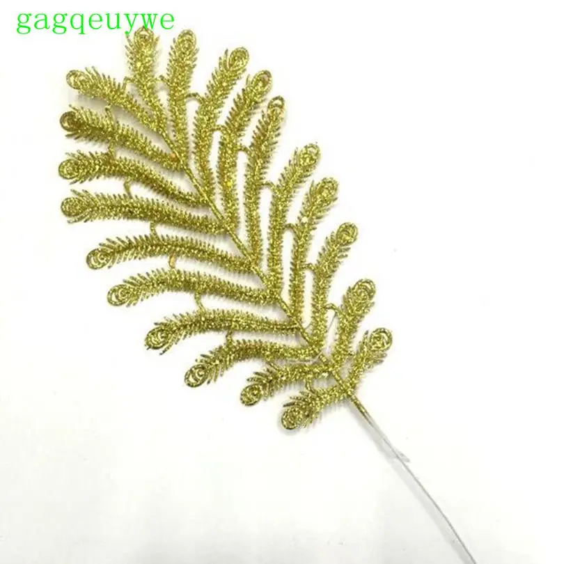 2019 Рождественский золотой порошок, листья хвоста птицы, искусственные цветы, пластиковые растения, Рождественское украшение, 33x25 см, 30 шт. 
2019 Рождественский золотой порошок, листья хвоста птицы, искусственные цветы, пластиковые растения, Рождественское украшение, 33x25 см, 30 шт.