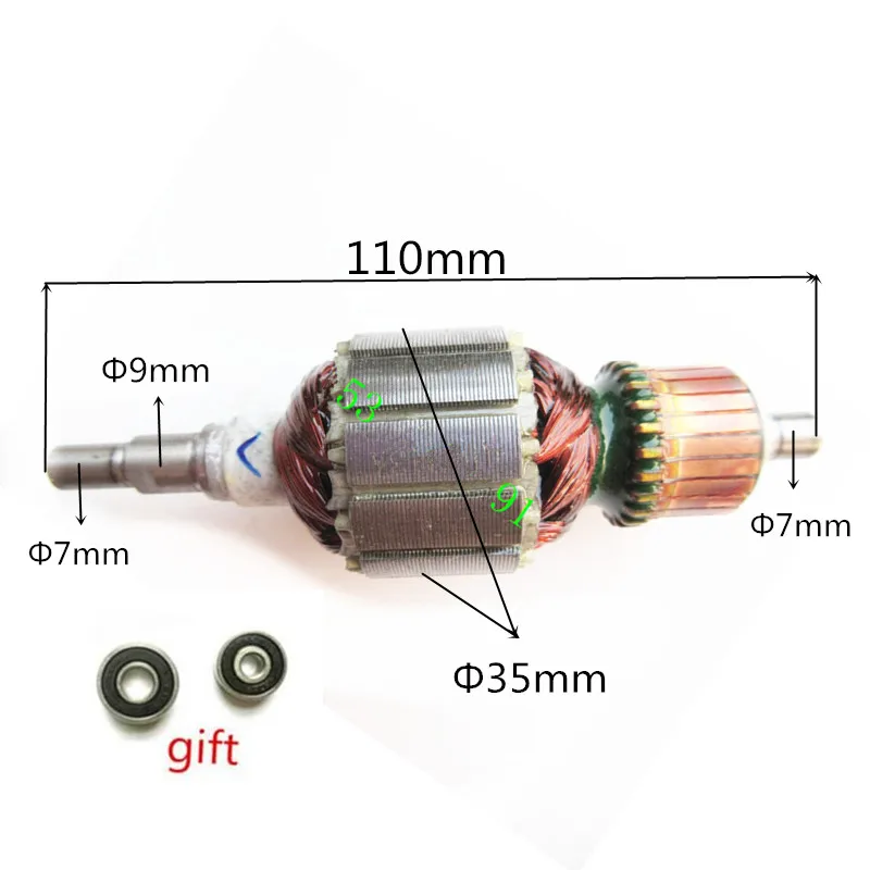 AC220-240V Rotor Anchor Armature Replacement for MAKITA BO4510 515123-6 Electric Sandder Rotor Armature
AC220-240V Rotor Anchor Armature Replacement for MAKITA BO4510 515123-6 Electric Sandder Rotor Armature