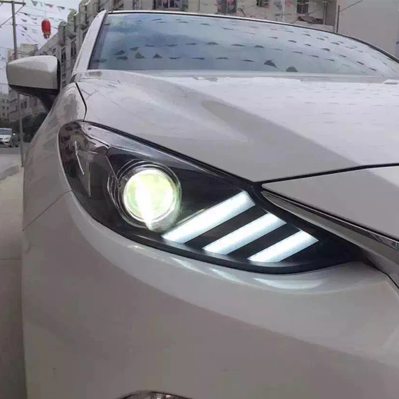 for 2015 Mazda 3 LED Headlights New Mazda3 Axela angel eye red corlor LED DRL Lens Double Beam H7 HID Xenon Car Accessories
for 2015 Mazda 3 LED Headlights New Mazda3 Axela angel eye red corlor LED DRL Lens Double Beam H7 HID Xenon Car Accessories