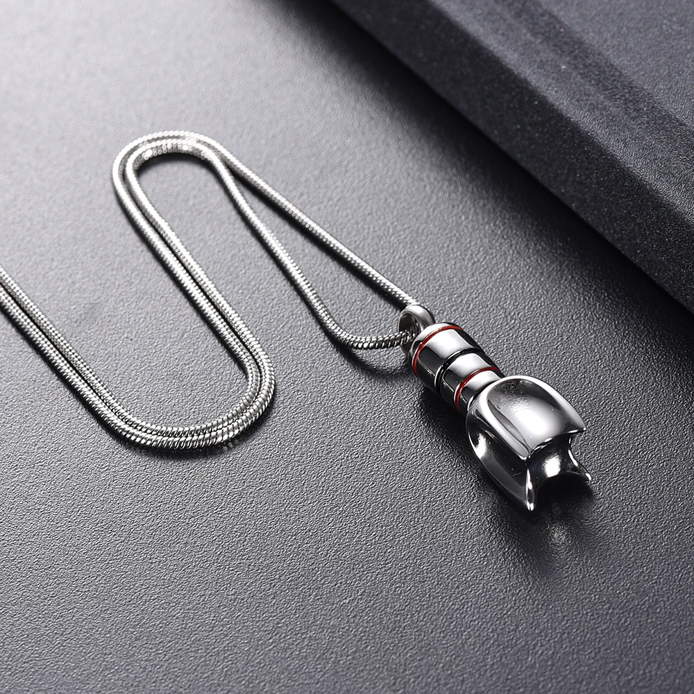 IJD10525 Stainless Steel Cremation Memorial Necklace for Ashes Urn Rocket Ship Cylinder Pendant Keepsake Jewelry
IJD10525 Stainless Steel Cremation Memorial Necklace for Ashes Urn Rocket Ship Cylinder Pendant Keepsake Jewelry
