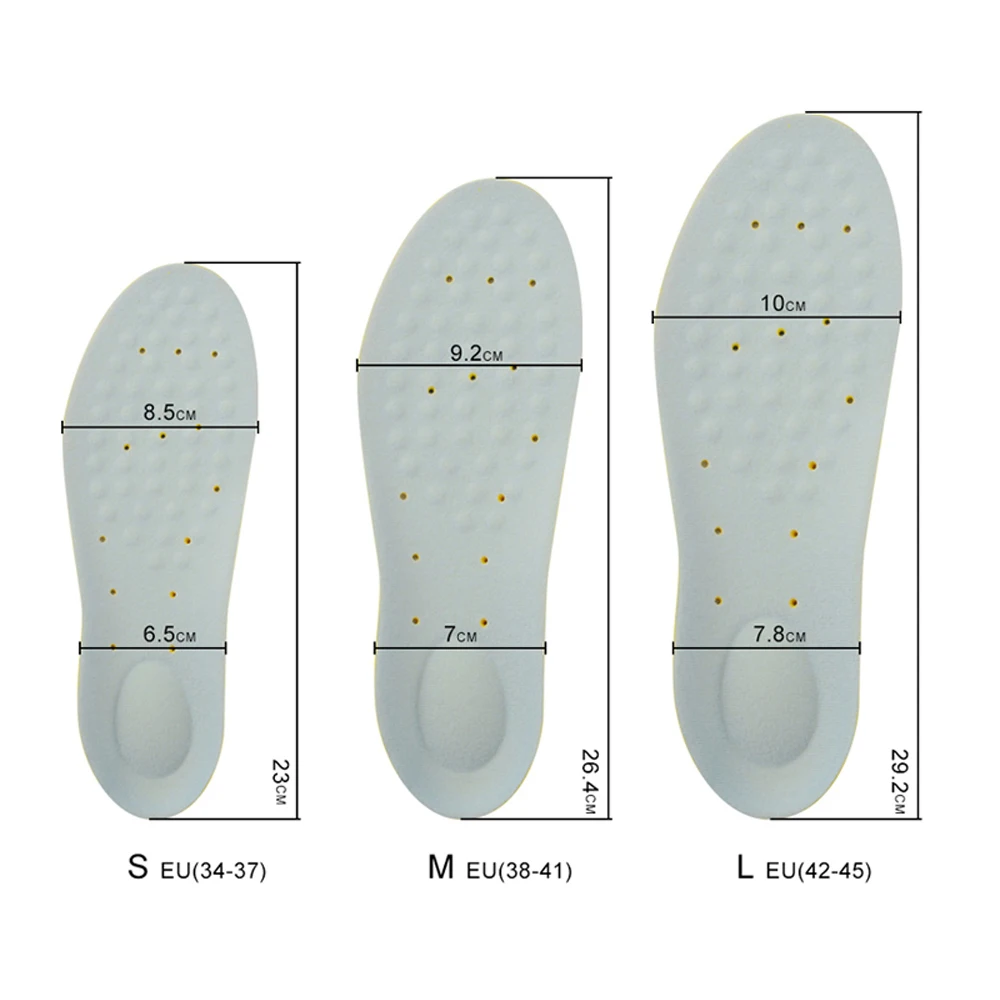 Demine PU Sport Insoles for Running Unisex Soft Shock Absorption Massage Shoe Pad Breathable Arch Support Sneaker Cushion Insert
Demine PU Sport Insoles for Running Unisex Soft Shock Absorption Massage Shoe Pad Breathable Arch Support Sneaker Cushion Insert