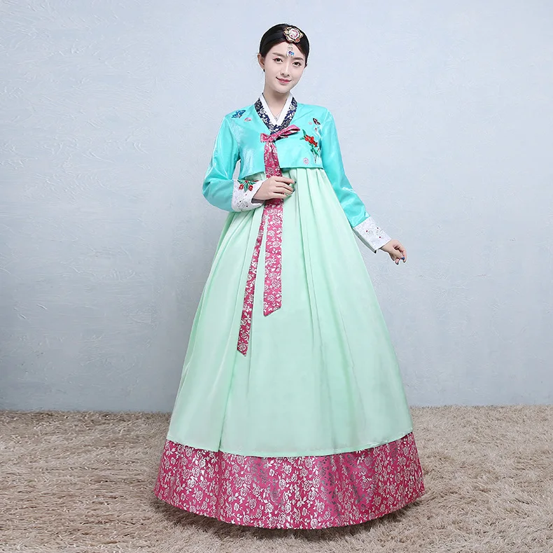 National Women Korean Traditional Dress Hanbok Embroidery Korean Ancient Palace Hanbok Dress Long Sleeve Minority Asian Clothes
National Women Korean Traditional Dress Hanbok Embroidery Korean Ancient Palace Hanbok Dress Long Sleeve Minority Asian Clothes