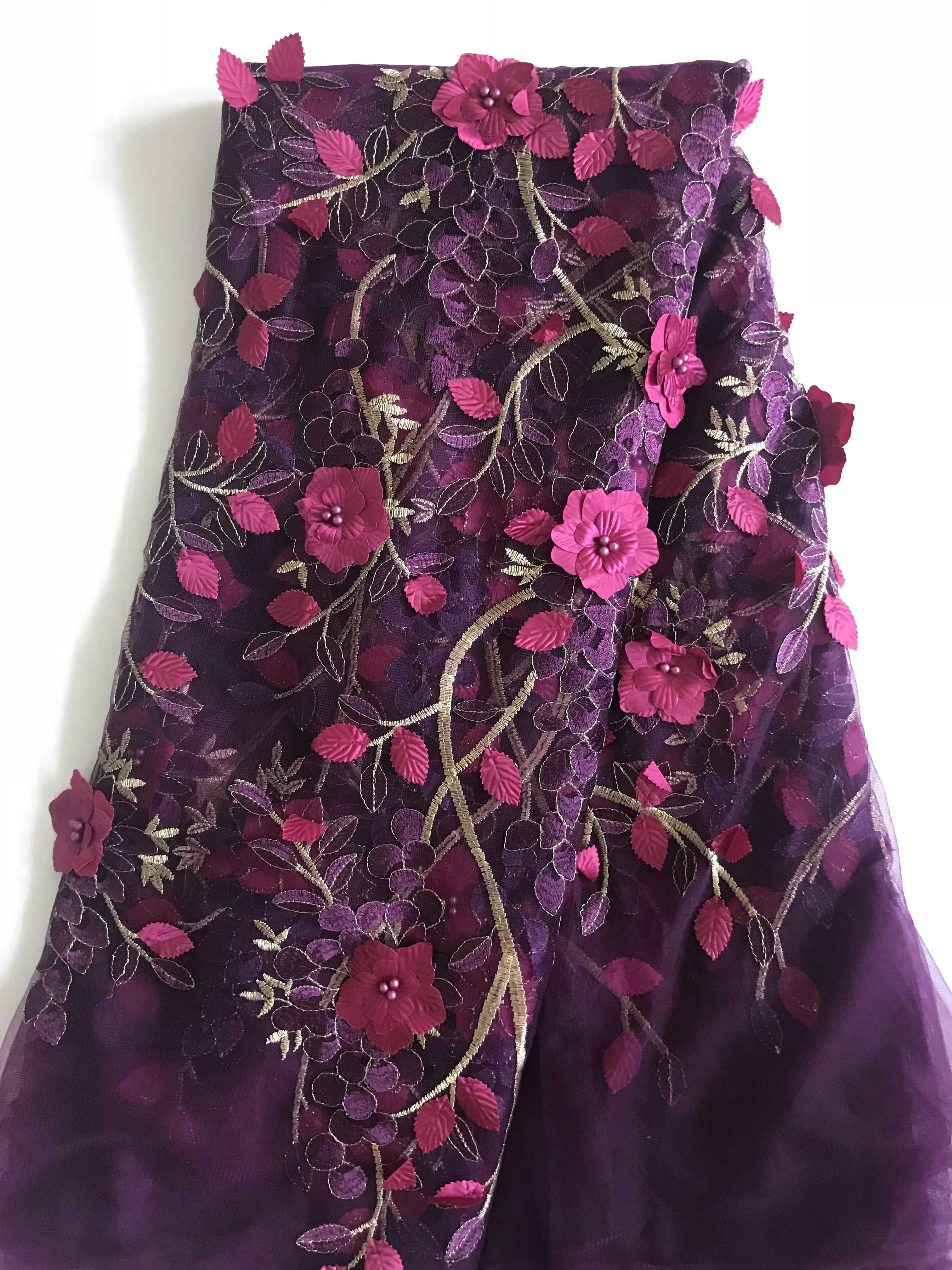 New 2019 High Quality French 3d lace Tulle Voile Lace African Beads Lace Fabric Nigerian Embroidered Lace for Wedding DYS192
New 2019 High Quality French 3d lace Tulle Voile Lace African Beads Lace Fabric Nigerian Embroidered Lace for Wedding DYS192