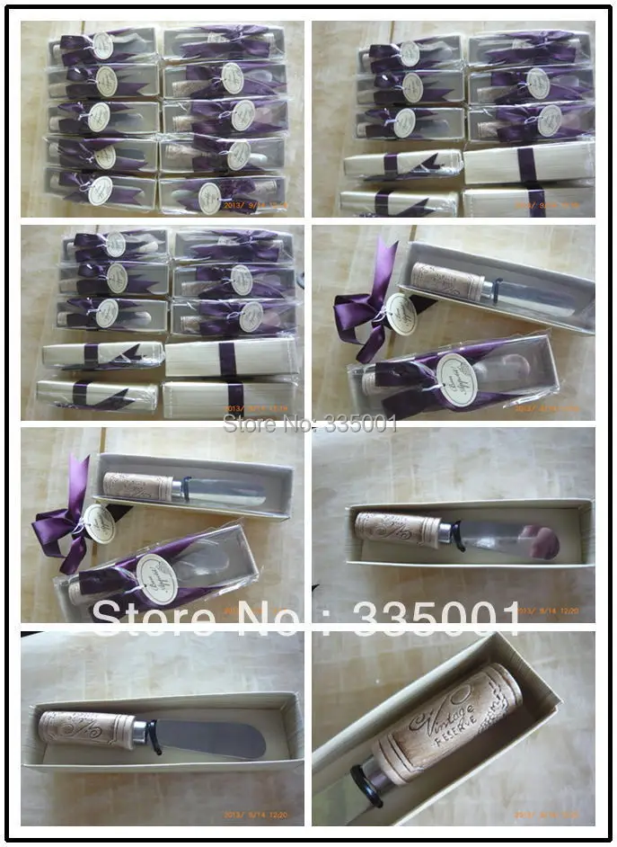 Wedding party favor gifts and giveaways for guests - 40pcs/lot Stainless Steel Spreader with Wine Cork Handle
Wedding party favor gifts and giveaways for guests - 40pcs/lot Stainless Steel Spreader with Wine Cork Handle