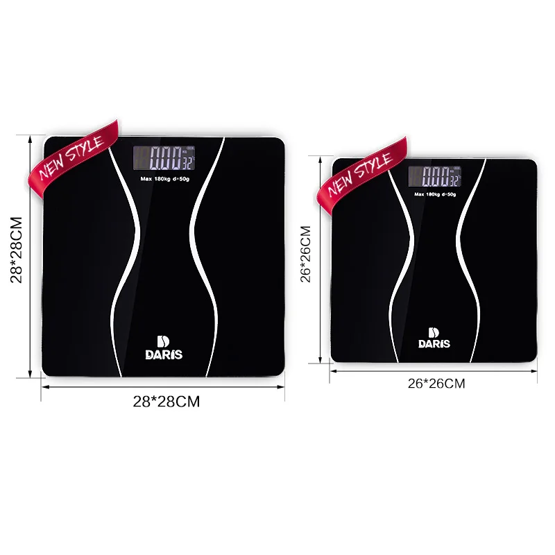 Body Digital Weight Scales Floor Smart Electronic Bathroom Household Health Balance Toughened Glass LCD Display 180kg/50g | Дом и сад