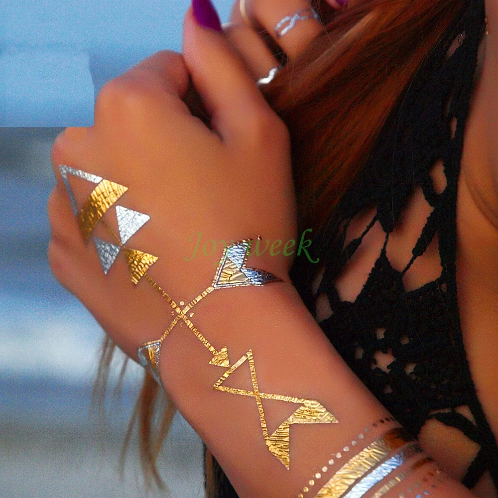 Waterproof Temporary tattoo Sticker golden chain arrow tatto stickers flash tatoo fake tattoos for lady girl women
Waterproof Temporary tattoo Sticker golden chain arrow tatto stickers flash tatoo fake tattoos for lady girl women