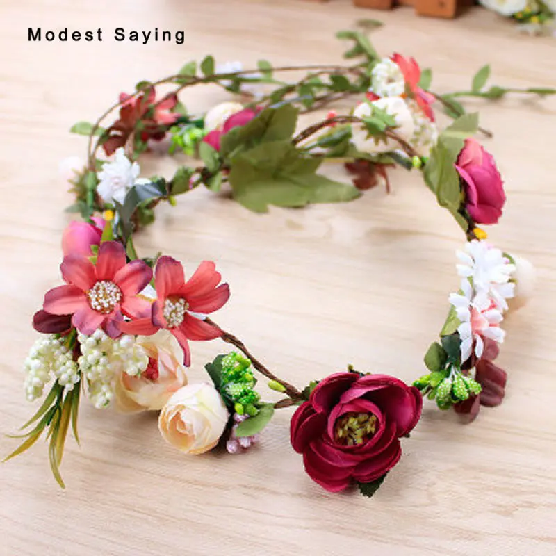 Garden Rose Wedding Head Flowers 2018 Bridal Headwear Bridal Wreath Ornaments Wedding Accessories Floral Headpiece for Women
Garden Rose Wedding Head Flowers 2018 Bridal Headwear Bridal Wreath Ornaments Wedding Accessories Floral Headpiece for Women