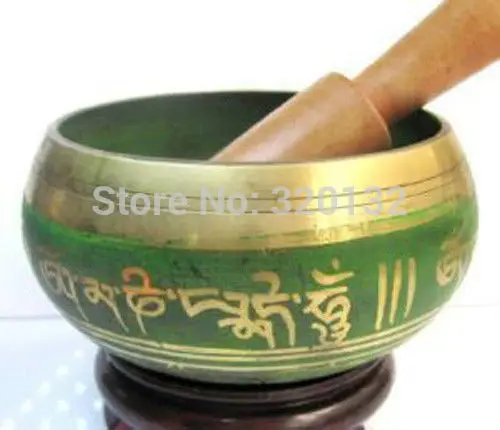 Nepalese Tibet Copper Crafted Gold Gilt Large Chakra Singing Bowl Meditation GREEN 89mm Diameter Wholesale brass Bowls
Nepalese Tibet Copper Crafted Gold Gilt Large Chakra Singing Bowl Meditation GREEN 89mm Diameter Wholesale brass Bowls