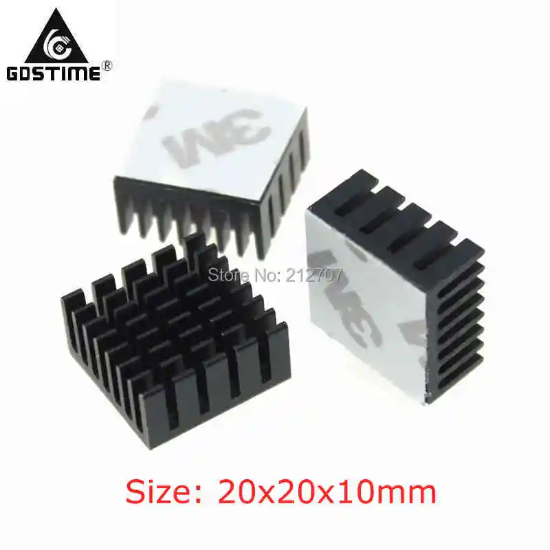 200Pcs Gdstime Extruded Aluminum Heatsink Heat sink 20x20x10mm for Electronic Chip VGA Card
200Pcs Gdstime Extruded Aluminum Heatsink Heat sink 20x20x10mm for Electronic Chip VGA Card