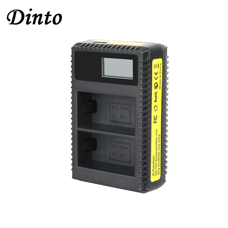 Dinto LP-E6 Камера Батарея Зарядное устройство LPE6 LP E6 ЖК-дисплей Экран для цифровой