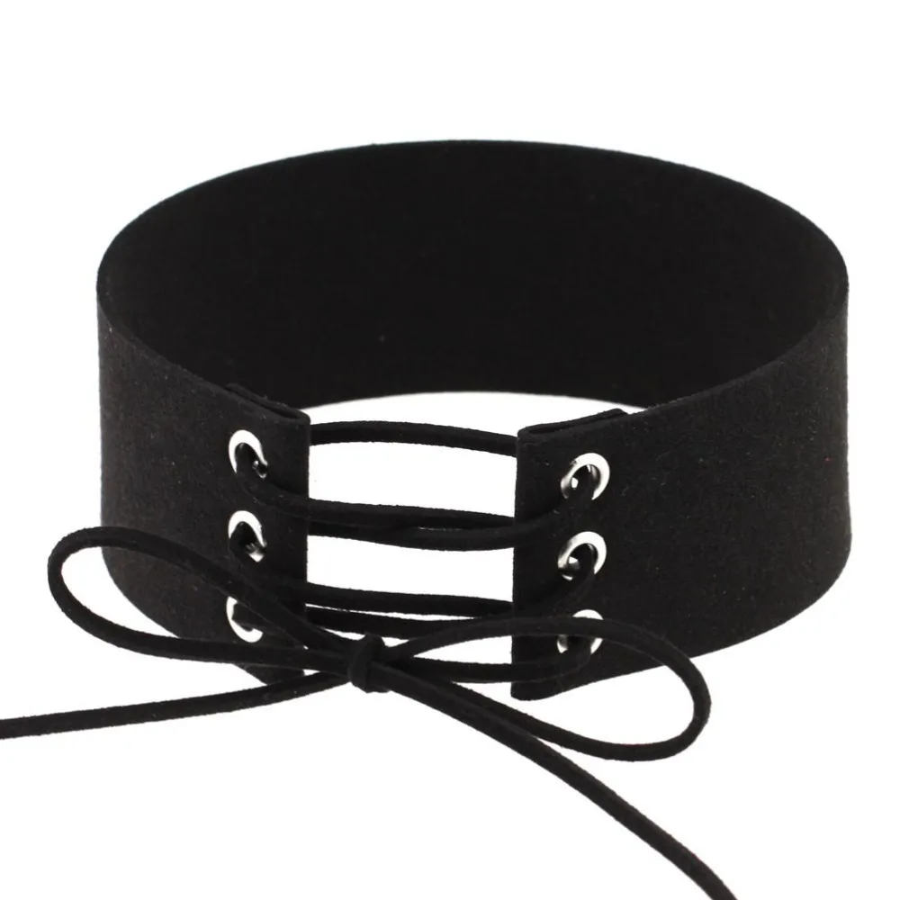 Lace Up Choker Black Velvet Choker Necklace Women Gothic Chokers Neck Boho Jewelry Harajuku Big Chunky Necklace Collier
Lace Up Choker Black Velvet Choker Necklace Women Gothic Chokers Neck Boho Jewelry Harajuku Big Chunky Necklace Collier