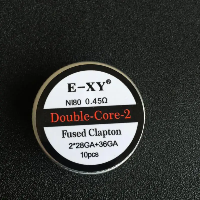 E-XY NI80 Fused Clapton Prebuilt Coils Core2/3/4 Resistance Wire Electronic Cigarette BOX 10pcs/box
E-XY NI80 Fused Clapton Prebuilt Coils Core2/3/4 Resistance Wire Electronic Cigarette BOX 10pcs/box