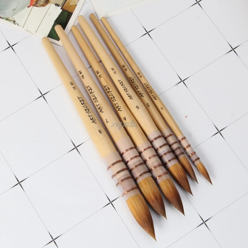 1Piece Nylon Hair Artist Watercolor Paint Brush French Style Pointed Painting Brushes For Watercolor Art Supplies July Drop Ship
1Piece Nylon Hair Artist Watercolor Paint Brush French Style Pointed Painting Brushes For Watercolor Art Supplies July Drop Ship
