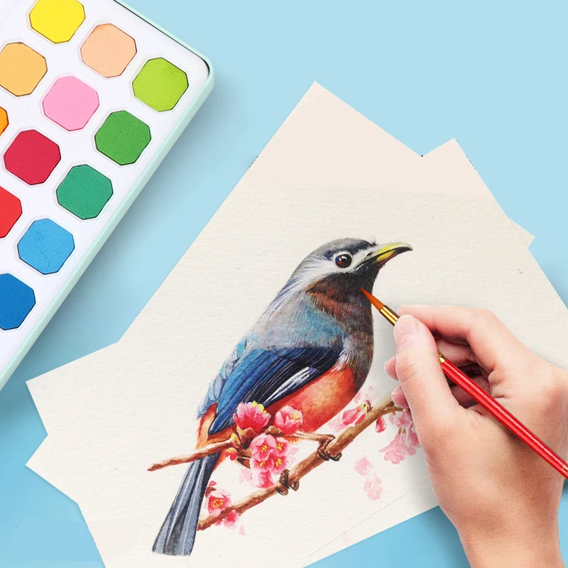 12/18/24/36/48 color Solid watercolor pigment set children's gouache art hand-painted brush set Dissolve in water Bright colours
12/18/24/36/48 color Solid watercolor pigment set children's gouache art hand-painted brush set Dissolve in water Bright colours