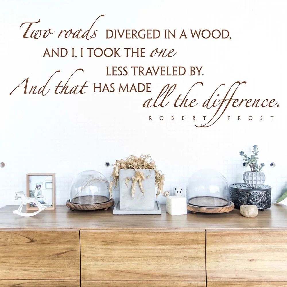 Robert Frost Quote Wall Decal Robert Frost Inspirational Quote Wall Sticker for Bedroom,Living Room Robert Frost Wall Decor 890Q
Robert Frost Quote Wall Decal Robert Frost Inspirational Quote Wall Sticker for Bedroom,Living Room Robert Frost Wall Decor 890Q