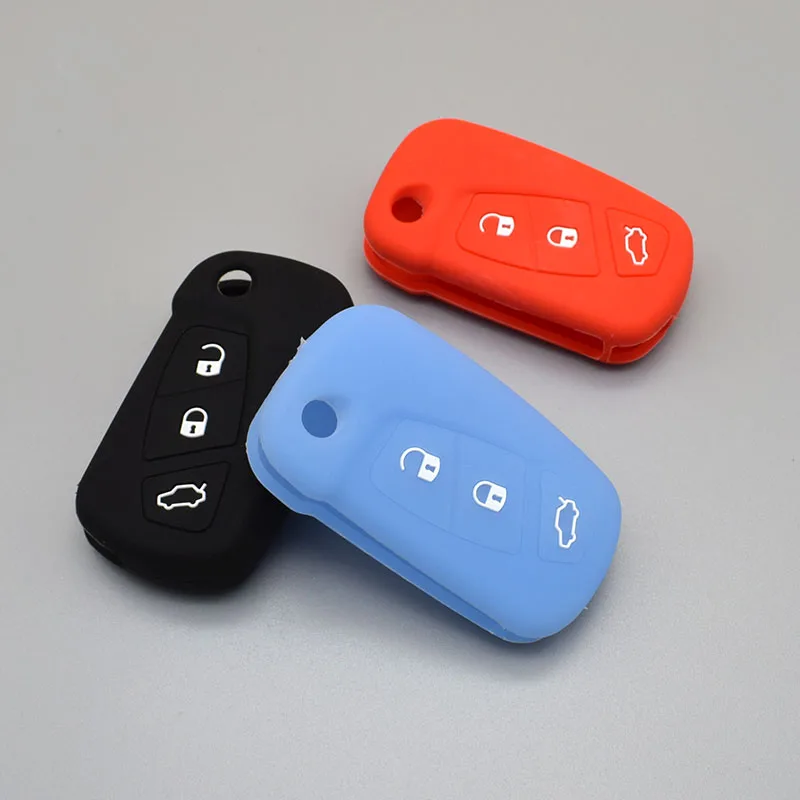 Silicone car key case cover set for ford Mondeo Fiesta Focus C-Max KA GALAXY 3 buttons flip folding remote Protect shell
Silicone car key case cover set for ford Mondeo Fiesta Focus C-Max KA GALAXY 3 buttons flip folding remote Protect shell