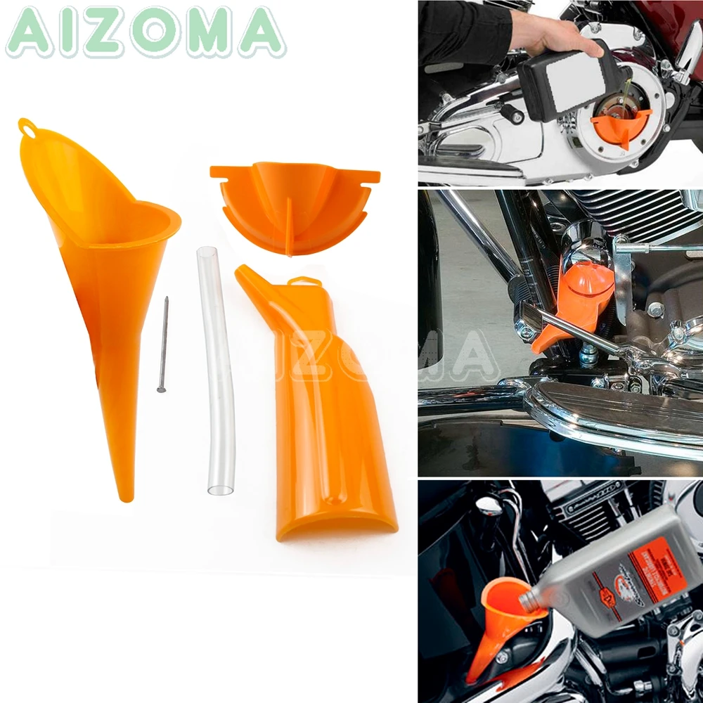 Primary Case Oil Catcher Drain Fill Refill Funnel Drip -Free Oil Filter Funnel For Harley Touring Sportster XR XL Dyna Softail 
Primary Case Oil Catcher Drain Fill Refill Funnel Drip -Free Oil Filter Funnel For Harley Touring Sportster XR XL Dyna Softail
