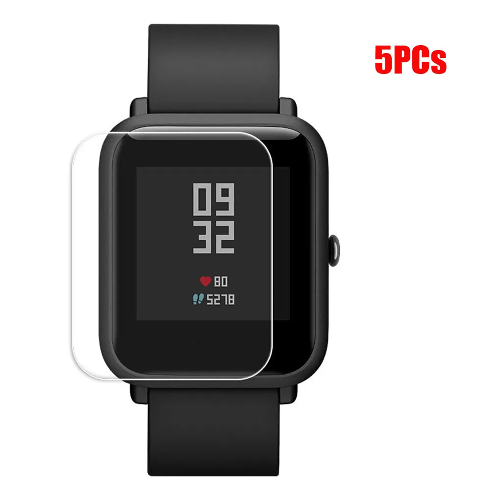 5 шт. прозрачная защитная пленка для экрана водонепроницаемая Xiaomi Huami Amazfit Bip Youth