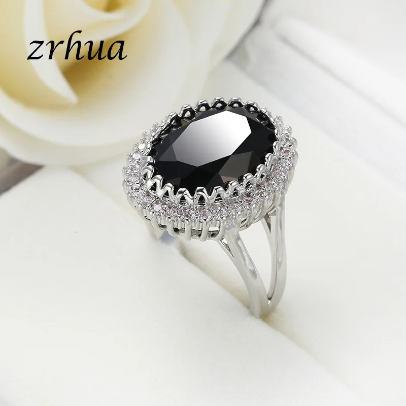 ZRHUA Top Sale Concise Elegant Bridal Ring 925 Sterling Silver Big Finger Jewelry For Women Wedding Anel Wholesale Female Bague
ZRHUA Top Sale Concise Elegant Bridal Ring 925 Sterling Silver Big Finger Jewelry For Women Wedding Anel Wholesale Female Bague