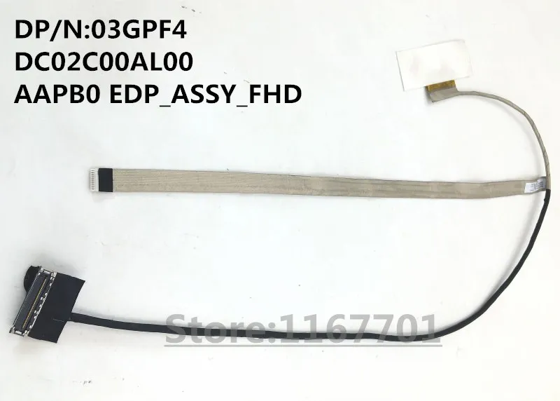 New Original Laptop/notebook LCD/LED/LVDS cable for Dell Precision M7710 M7720 DC02C00AL00 AAPB0 EDP_ASSY_FHD 03GPF4 1920*1080
New Original Laptop/notebook LCD/LED/LVDS cable for Dell Precision M7710 M7720 DC02C00AL00 AAPB0 EDP_ASSY_FHD 03GPF4 1920*1080