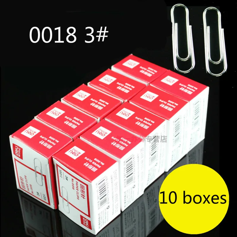 Deli Paper Clips Electroplating Metal Thickening Binding Receiving Box Bookmark Paper Clip Office Supplies Stationery Etui
Deli Paper Clips Electroplating Metal Thickening Binding Receiving Box Bookmark Paper Clip Office Supplies Stationery Etui