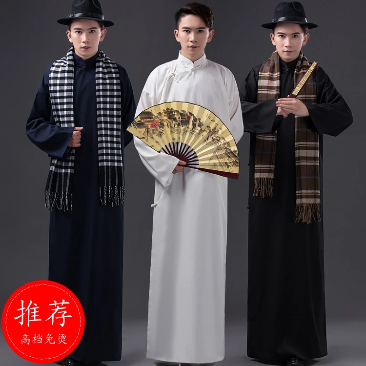 Chinese style long-sleeve male TV Stage Talk show Robe Unique costume national trend long gown For Republic of China
Chinese style long-sleeve male TV Stage Talk show Robe Unique costume national trend long gown For Republic of China