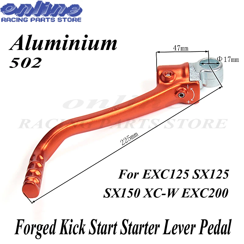Кованая педаль стартера для 125 EXC SX 150 XC 200 XCW Husqvarn TC125 TE125 мотокросс эндуро Кроссовый