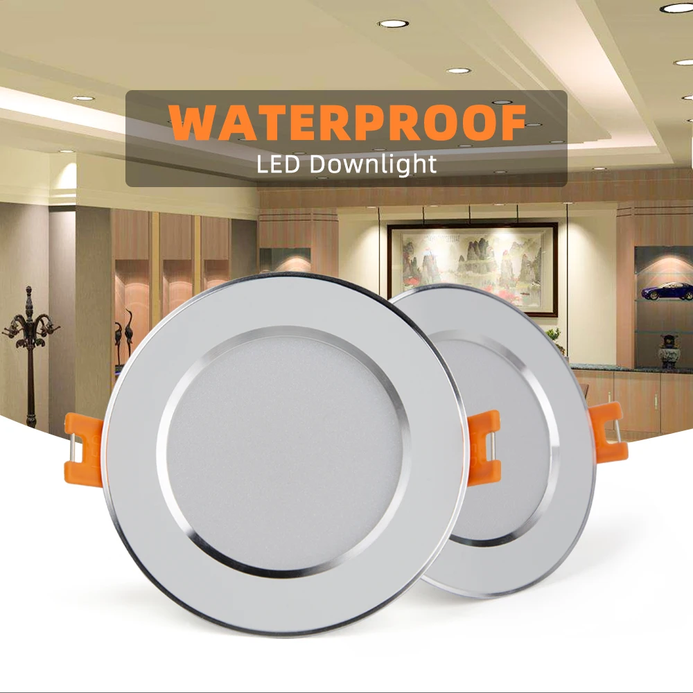 AC85-265V LED Downlight 5W 7W 9W 12W 15W Waterproof Downlight Dimmable Warm White Cold White 3Color Recessed LED Lamp Spot Light
AC85-265V LED Downlight 5W 7W 9W 12W 15W Waterproof Downlight Dimmable Warm White Cold White 3Color Recessed LED Lamp Spot Light