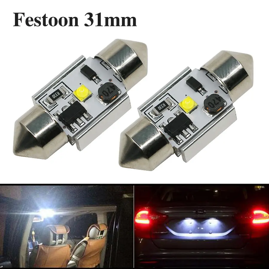 2PCS 31mm Festoon C5W C10W Auto Car Dome Door License Plate Reading Light Source Interior Bulb 12V 31mm Led Chips White New
2PCS 31mm Festoon C5W C10W Auto Car Dome Door License Plate Reading Light Source Interior Bulb 12V 31mm Led Chips White New