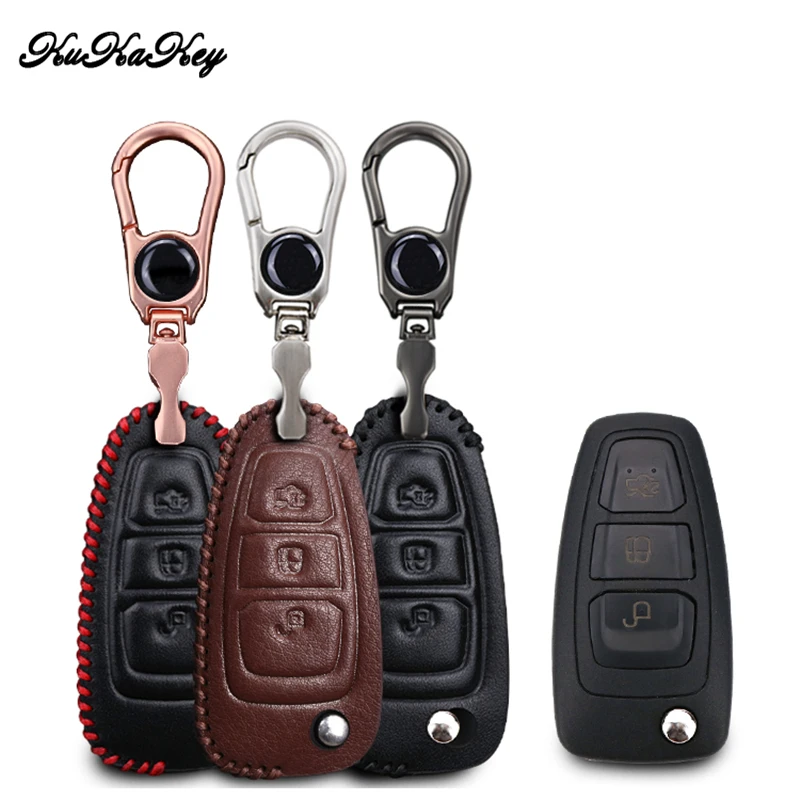 3 Button Genuine Leather Car Remote Key Fob Cover Case For Ford Focus 3 MK3 ST RS Ecosport kuga Escape fiesta Key Shell Bag
3 Button Genuine Leather Car Remote Key Fob Cover Case For Ford Focus 3 MK3 ST RS Ecosport kuga Escape fiesta Key Shell Bag