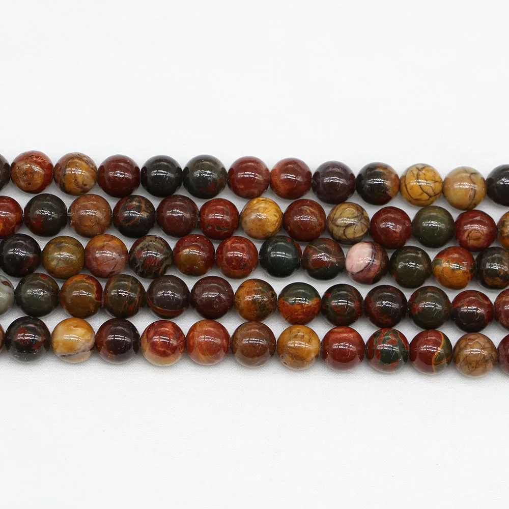 4 6 8 10 12mm Natura Red Picasso Stone Round Beads Gold Tiger Eye Loose Beads For Jewelry Making Bracelet Accessories Supplies
4 6 8 10 12mm Natura Red Picasso Stone Round Beads Gold Tiger Eye Loose Beads For Jewelry Making Bracelet Accessories Supplies