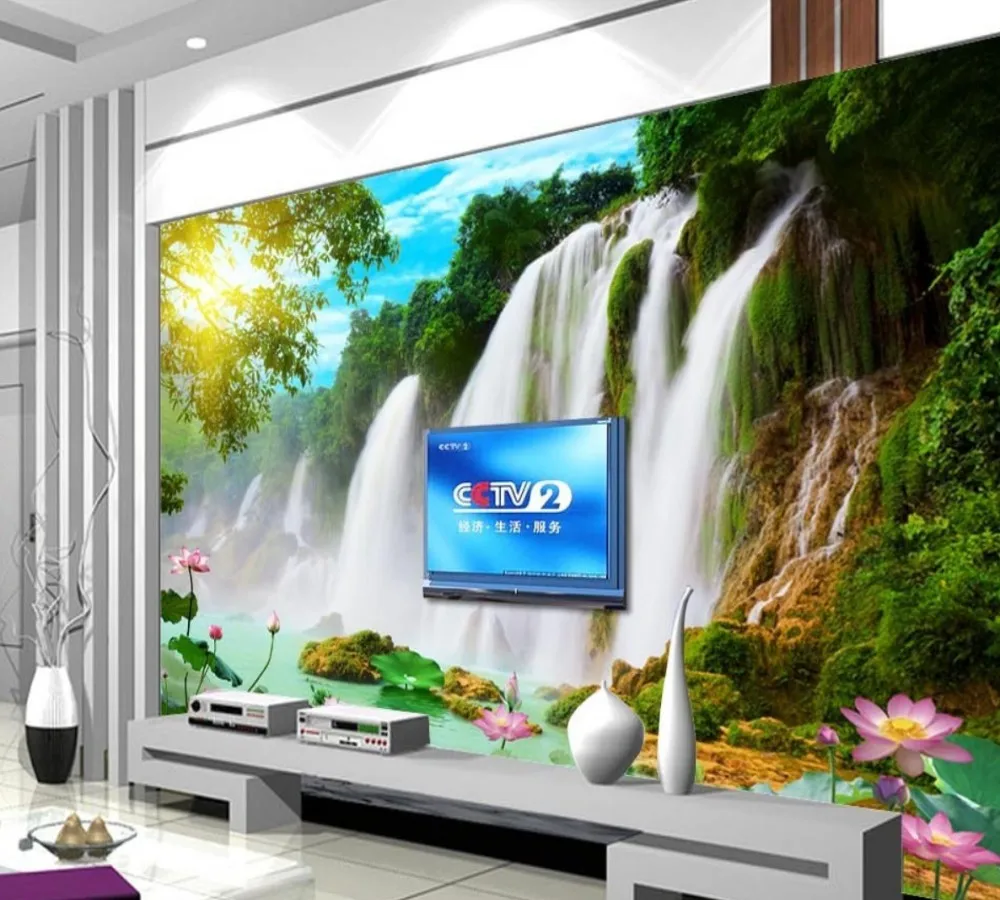 Free Shipping Waterfall Lotus TV Background Wall Custom 3d Living Room Wallpaper Landscape Painting Mural Leisure Area Wallpaper
Free Shipping Waterfall Lotus TV Background Wall Custom 3d Living Room Wallpaper Landscape Painting Mural Leisure Area Wallpaper