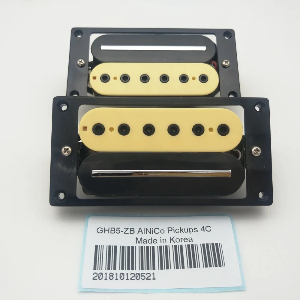 Zebra Guitar Pickups Alnico5 Pickups High power Metal Single track Humbucker Pickups 4C Made in Korea
Zebra Guitar Pickups Alnico5 Pickups High power Metal Single track Humbucker Pickups 4C Made in Korea