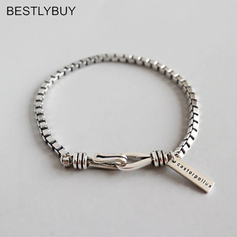 BESTLYBUY Genuine Solid 925 Sterling Silver 3MM 17.5cm Box Chain bracelet Women fashion 100% pure silver Bracelet silver jewelry
BESTLYBUY Genuine Solid 925 Sterling Silver 3MM 17.5cm Box Chain bracelet Women fashion 100% pure silver Bracelet silver jewelry