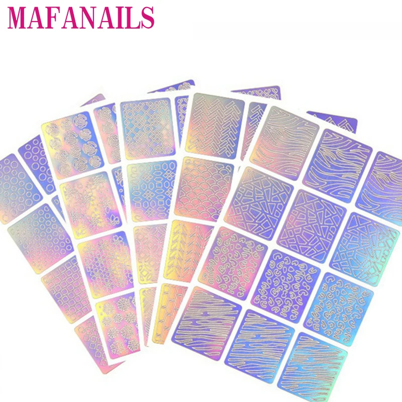 12 Design In 1 Laser Nail Vinyls Hollow Irregular Pattern Stencils For Reusable Manicure Deco Sticker Nail Art Stencil Stickers
12 Design In 1 Laser Nail Vinyls Hollow Irregular Pattern Stencils For Reusable Manicure Deco Sticker Nail Art Stencil Stickers