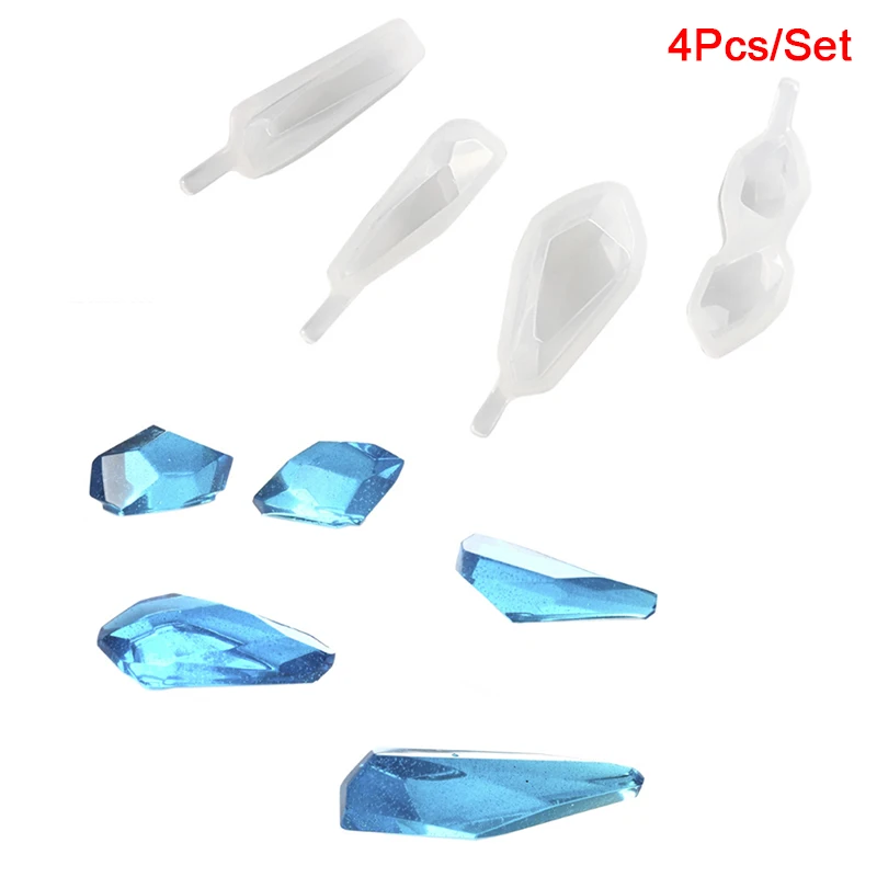 4pcs Crystal Design Irregular Pendant Liquid Silicone Mold Resin Jewelry Pendant Mould For DIY Handmade Decoration Tools
4pcs Crystal Design Irregular Pendant Liquid Silicone Mold Resin Jewelry Pendant Mould For DIY Handmade Decoration Tools