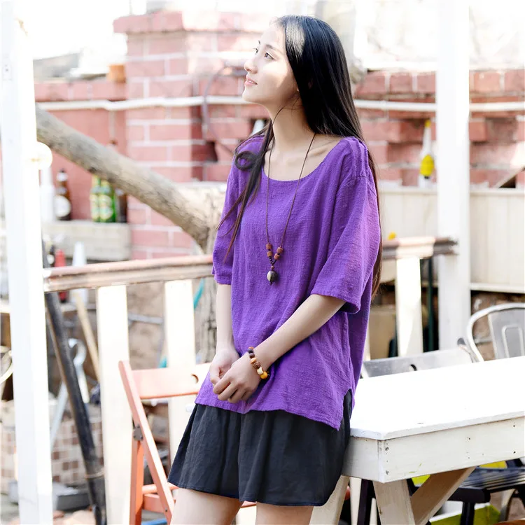 SCUWLINEN Women Tops 2020 Summer Basic Solid O-neck Half Sleeve Asymmetric Cotton T shirts Vintage Casual Summer Style Tops S112
SCUWLINEN Women Tops 2020 Summer Basic Solid O-neck Half Sleeve Asymmetric Cotton T shirts Vintage Casual Summer Style Tops S112