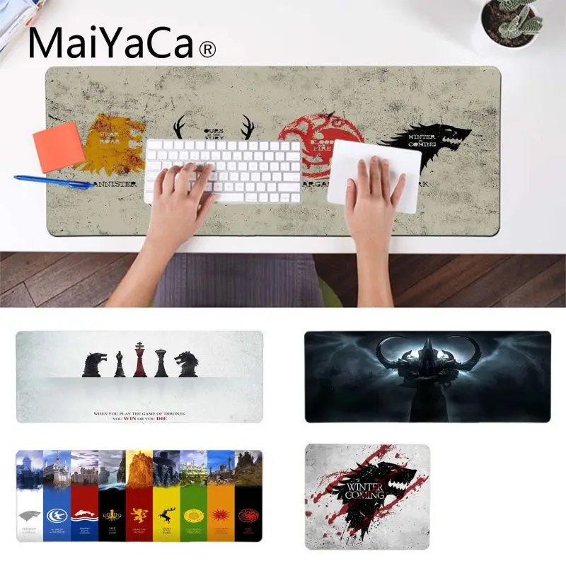 Коврик для мыши Maiyaca новый дизайн игровой коврик престолов геймеров прочный
