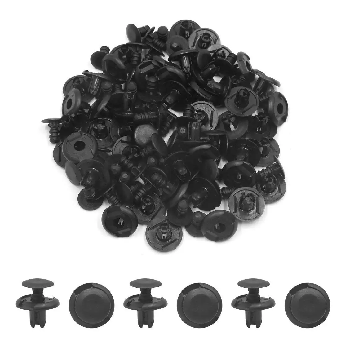 uxcell 50 Pcs 8mm Hole Dia Black Plastic Rivets Fastener Car Fender Bumper Push in Clips
uxcell 50 Pcs 8mm Hole Dia Black Plastic Rivets Fastener Car Fender Bumper Push in Clips