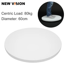 Вращающаяся Поворотная стойка для дисплея 360 3D белая 60 см/24 дюйма
